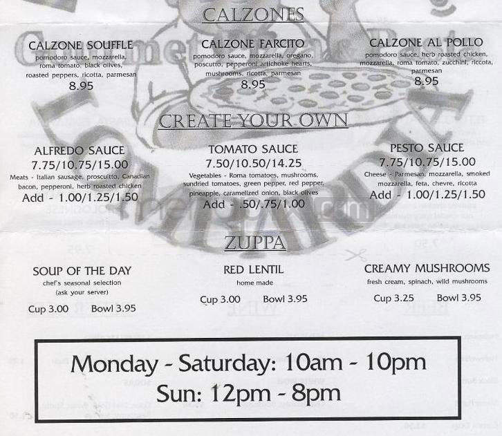 Pizzeria La Lombardia - Portland, OR menu_pic