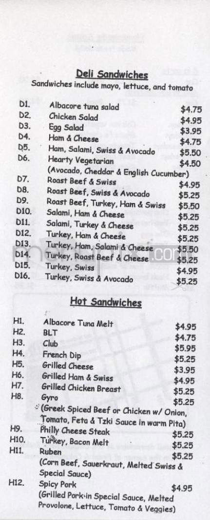 Plaza Deli - Portland, OR menu_pic