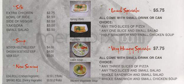 Prego On Columbia - Portland, OR menu_pic