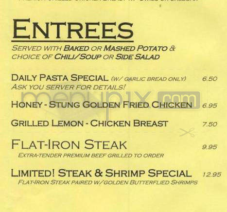 Prime Time Bar & Grill - Portland, OR menu_pic