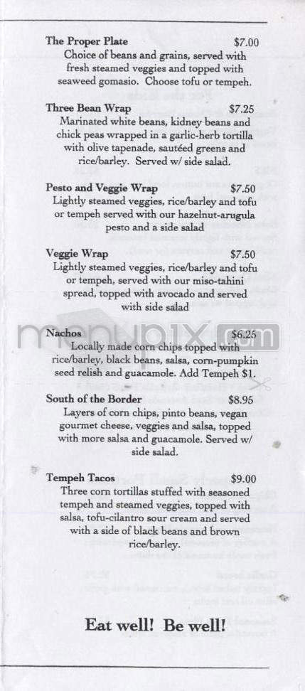 Proper Eats Cafe - Portland, OR menu_pic