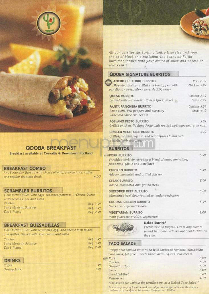 Qdoba Menu Prices - Online Discount Shop For Electronics Apparel Toys Books Games Computers Shoes Jewelry Watches Baby Products Sports Outdoors Office Products Bed Bath Furniture Tools Hardware Automotive Parts