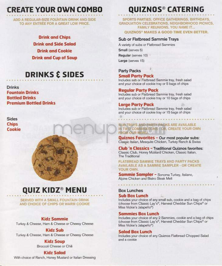 Quinzo's Subs - Portland, OR menu_pic