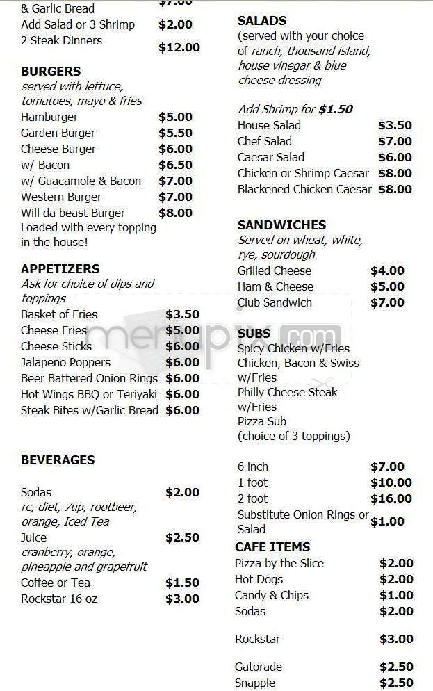 Rock N Roll Pizza - Portland, OR menu_pic