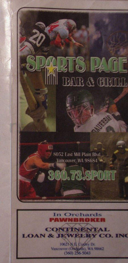 Ron's Sports Page - Vancouver, WA menu_pic
