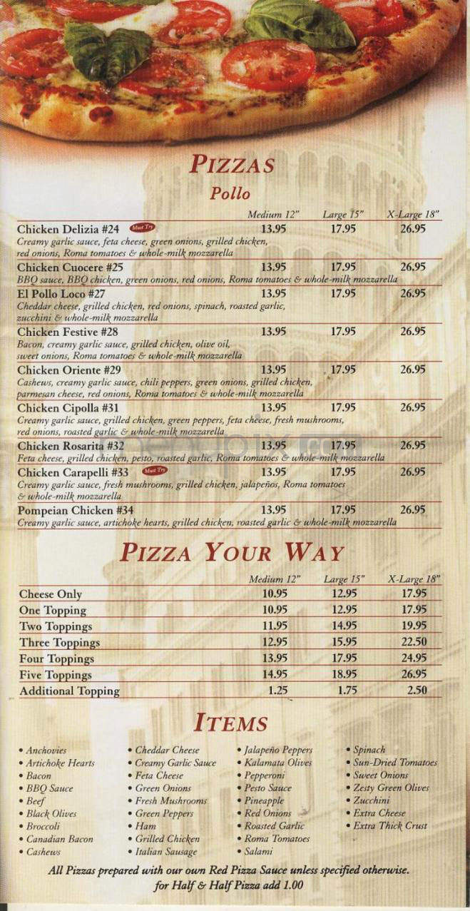 Rovente Pizza Delivery - Portland, OR menu_pic