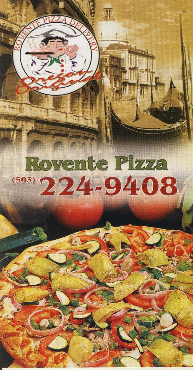 Rovente Pizza - Portland, OR menu_pic