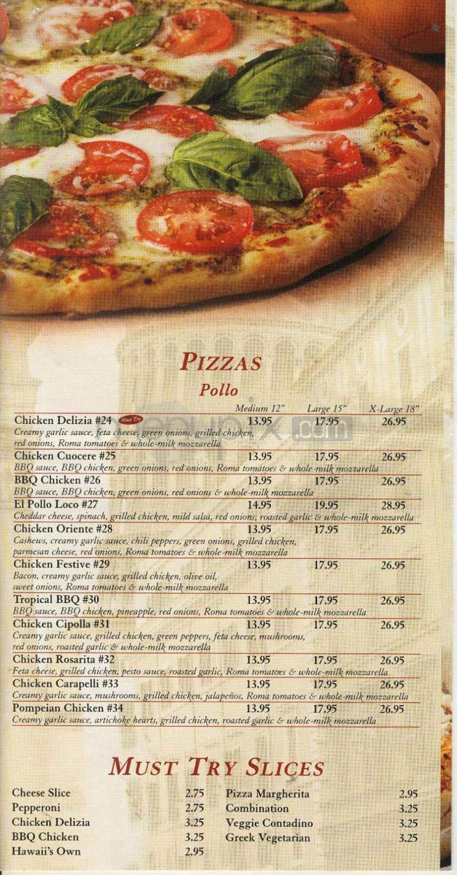 Rovente Pizza - Portland, OR menu_pic