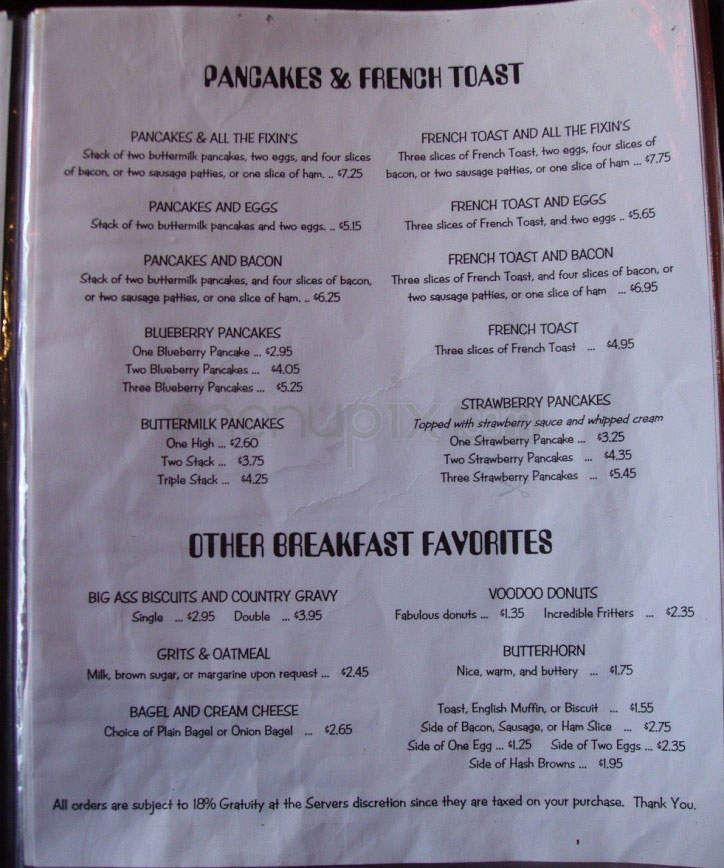 The Roxy - Portland, OR menu_pic