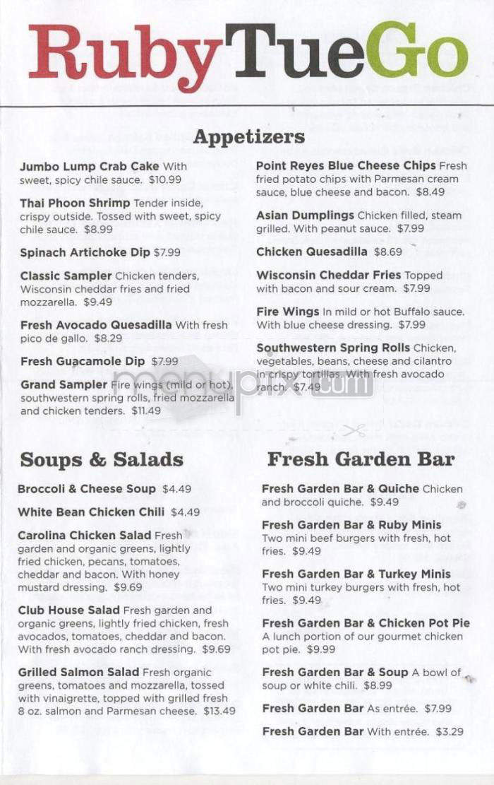 Ruby Tuesday Nutrition Facts Pdf Besto Blog