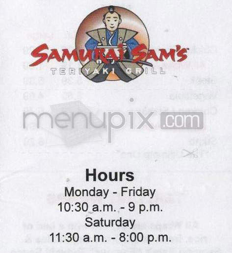 /380034046/Samurai-Sams-Teriyaki-Grill-Menu-Phoenix-AZ - Phoenix, AZ