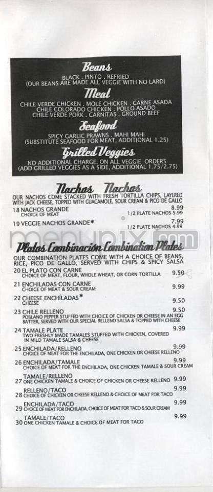 Santa Fe Taqueria - Portland, OR menu_pic