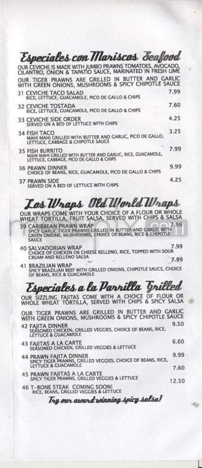 Santa Fe Taqueria - Portland, OR menu_pic
