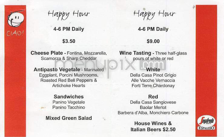 Segafredo Zanetti Espresso Cafe - Portland, OR menu_pic