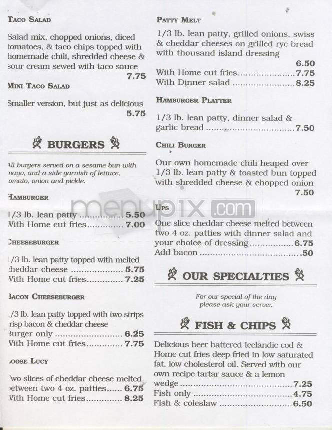 Sloan's - Portland, OR menu_pic