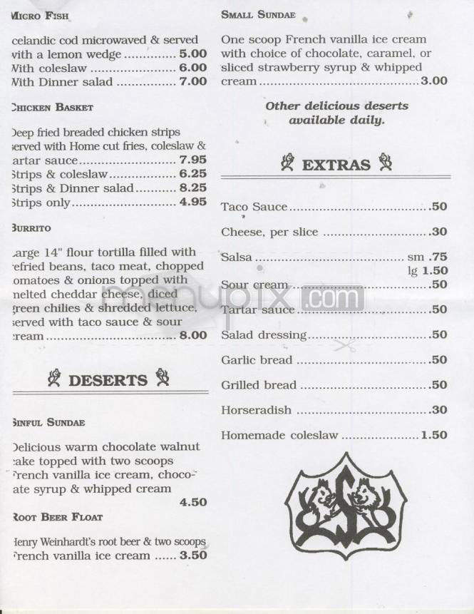 Sloan's - Portland, OR menu_pic