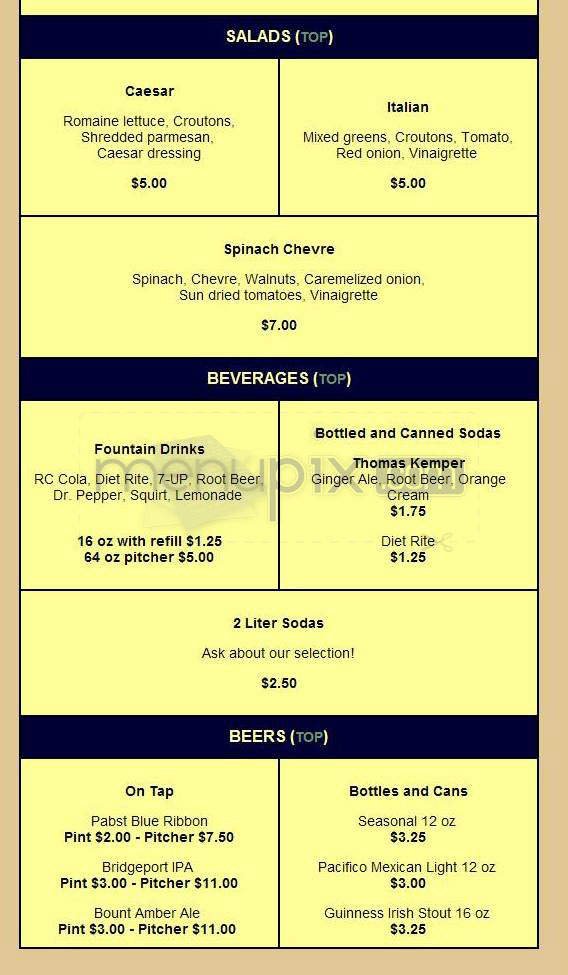 Stark Naked Pizza - Portland, OR menu_pic