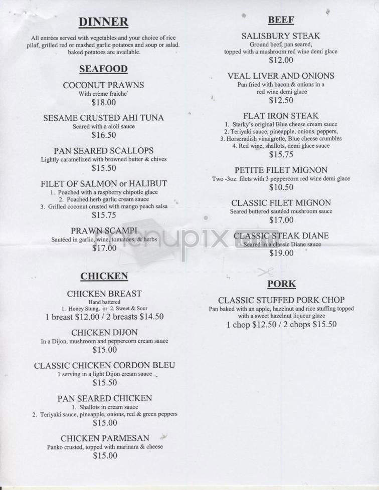 Starky's - Portland, OR menu_pic
