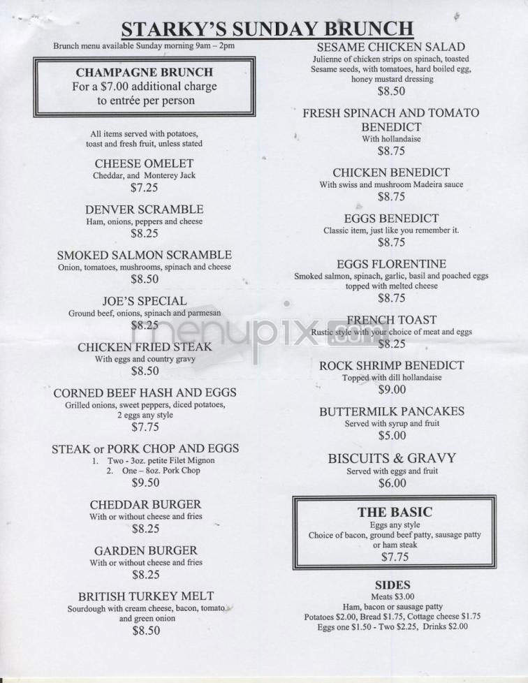 Starky's - Portland, OR menu_pic