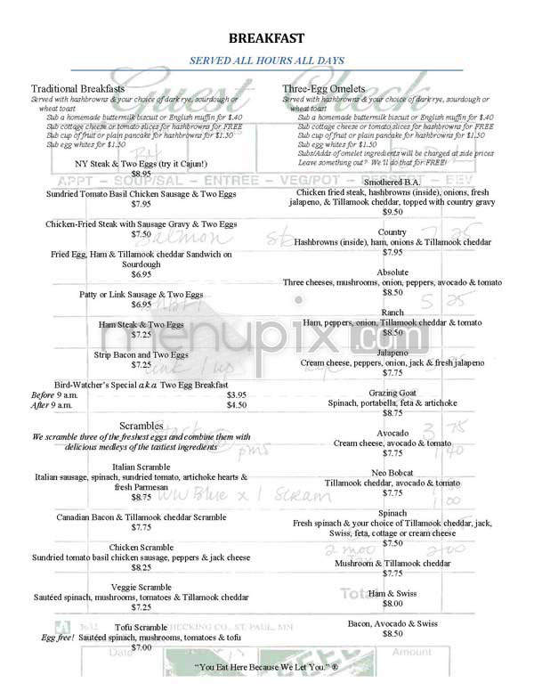 Stepping Stone Cafe - Portland, OR menu_pic