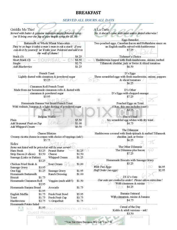 Stepping Stone Cafe - Portland, OR menu_pic