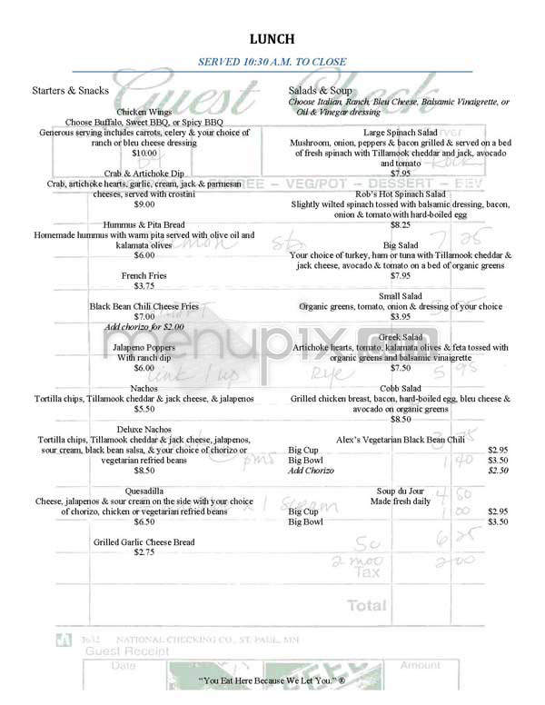 Stepping Stone Cafe - Portland, OR menu_pic