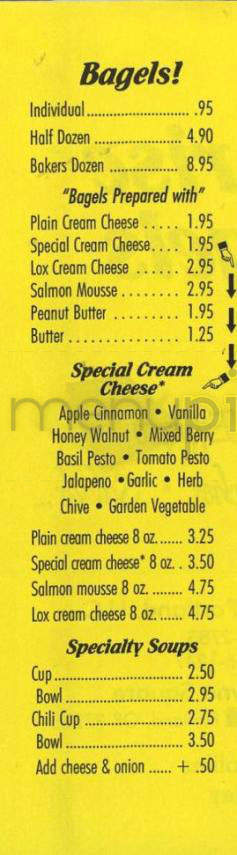 Sunrise Bagels Beaverton - Portland, OR menu_pic