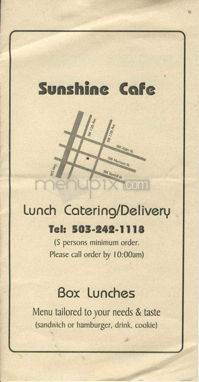 /907010/Sunshine-Cafe-Portland-OR - Portland, OR