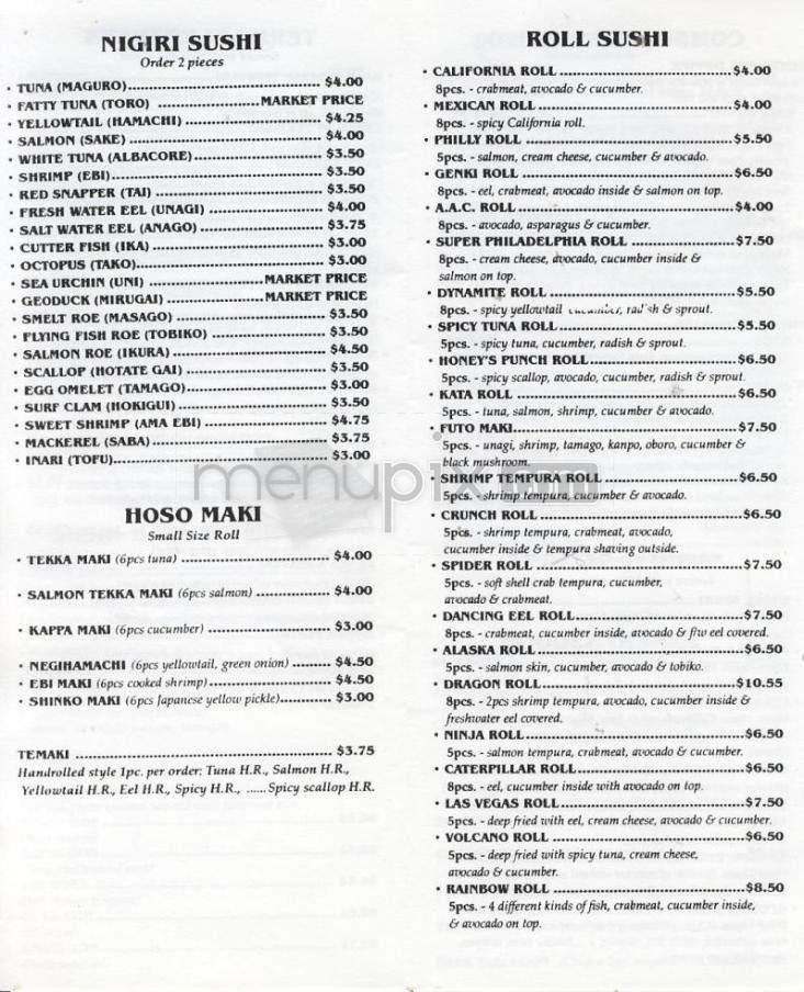 Sushi Kata Japanese Restaurant - Milwaukie, OR menu_pic