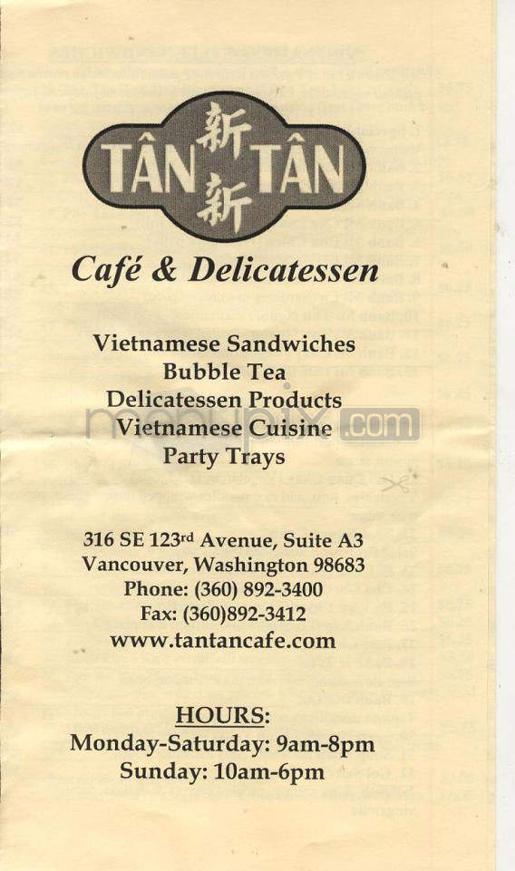 /901056/Tan-Tan-Cafe-and-Deli-Vancouver-WA - Vancouver, WA
