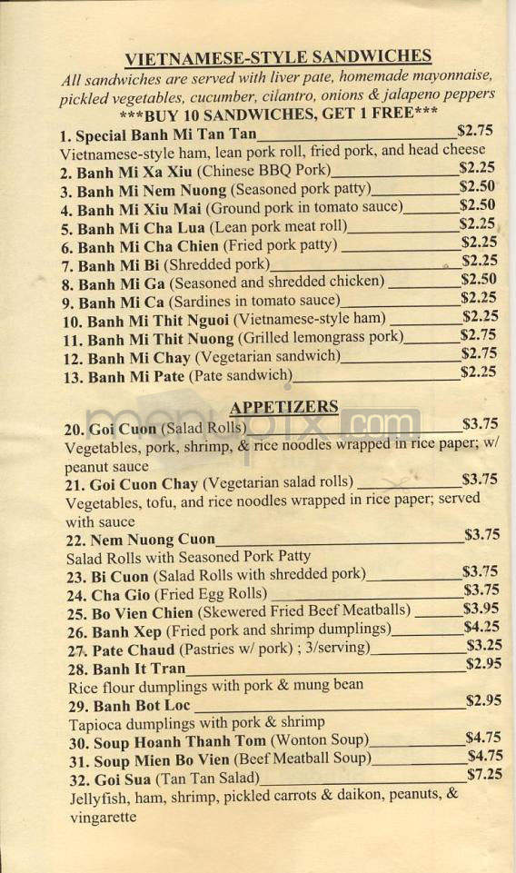 Tan Tan Cafe & Deli - Vancouver, WA menu_pic