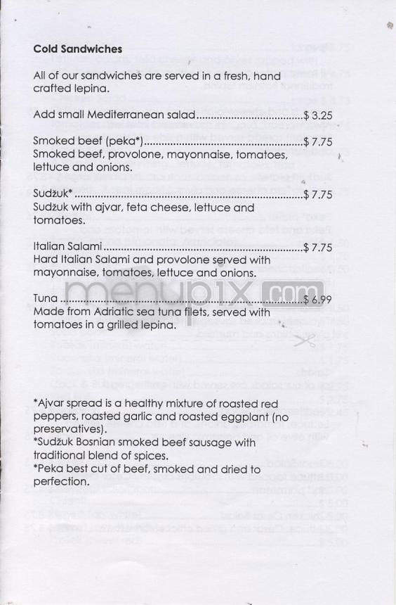 Taste of Europe - Portland, OR menu_pic