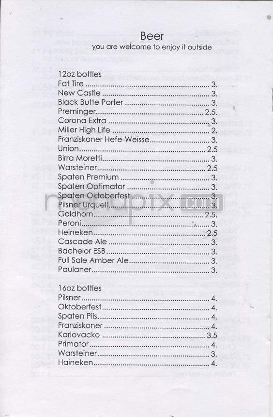 Taste of Europe - Portland, OR menu_pic