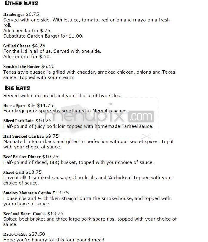 Tennessee Red's Restaurant - Portland, OR menu_pic