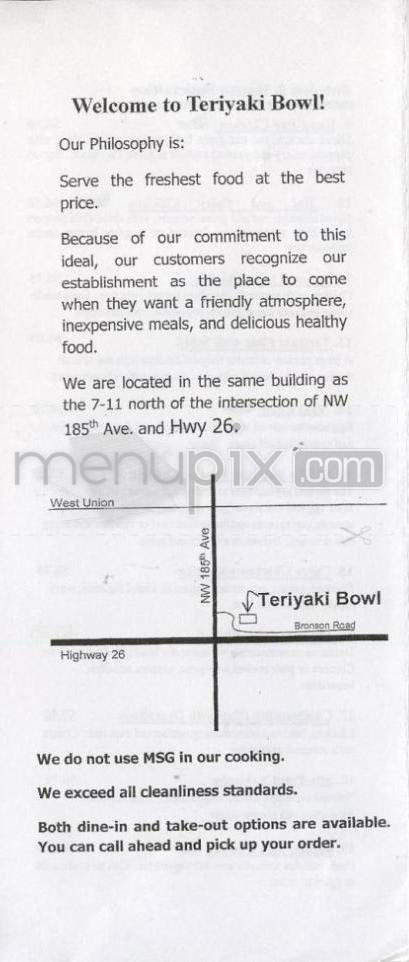 Teriyaki Bowl - Laramie, WY menu_pic