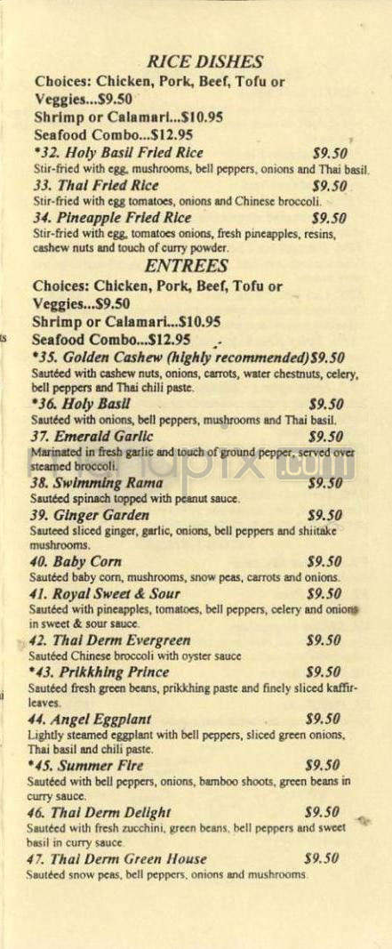 Thai Derm - Beaverton, OR menu_pic