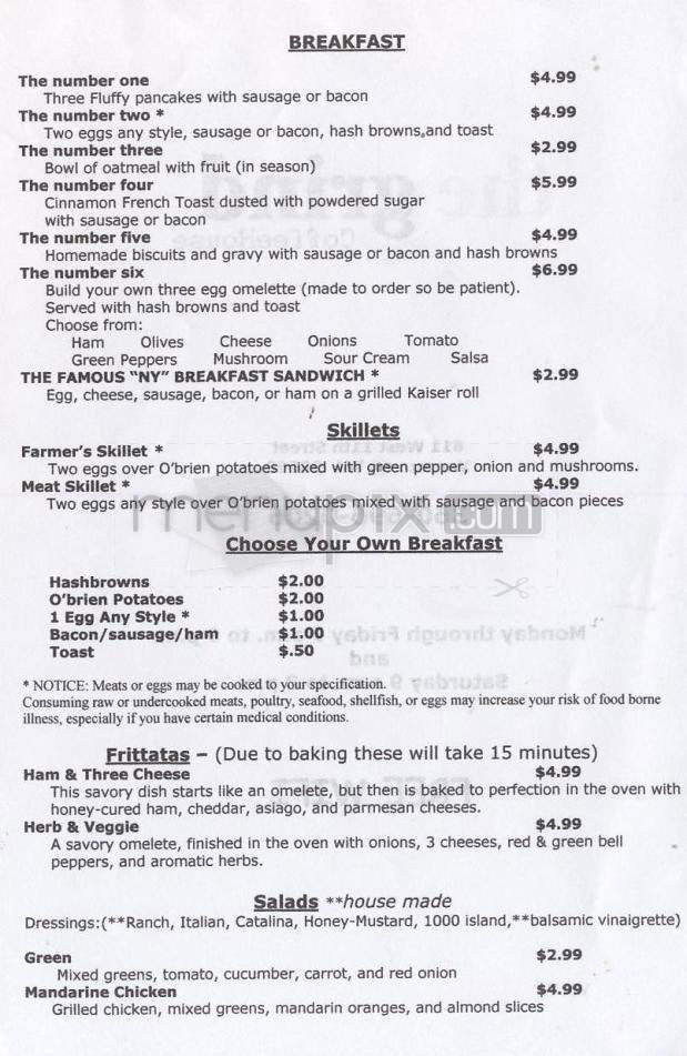 The Grind Coffeehouse - Vancouver, WA menu_pic