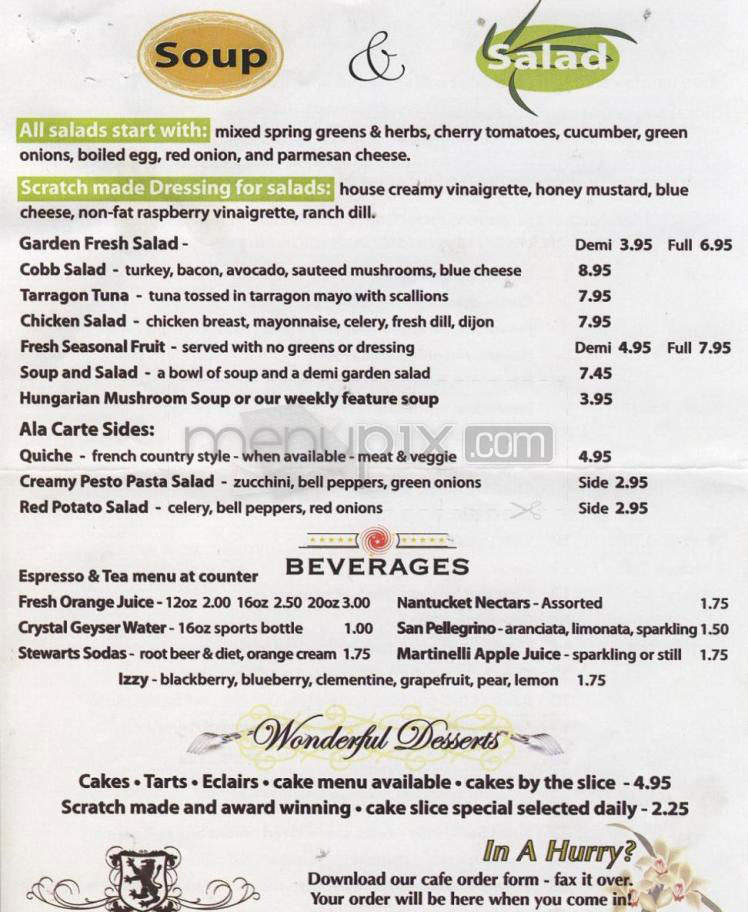 Three Lions Bakery - Portland, OR menu_pic