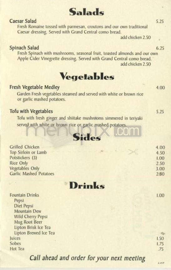 Tom's First Avenue Bento - Portland, OR menu_pic