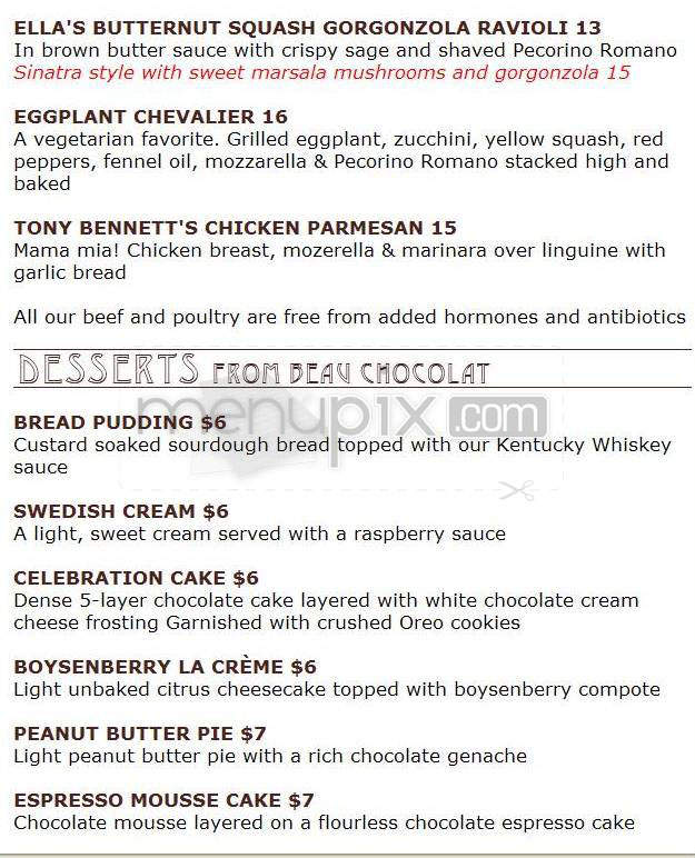 Tony Starlight's - Portland, OR menu_pic