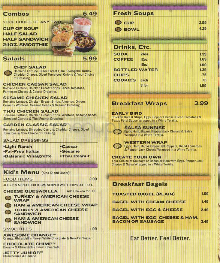 Tropical Smoothie Nutrition Menu Blog Dandk