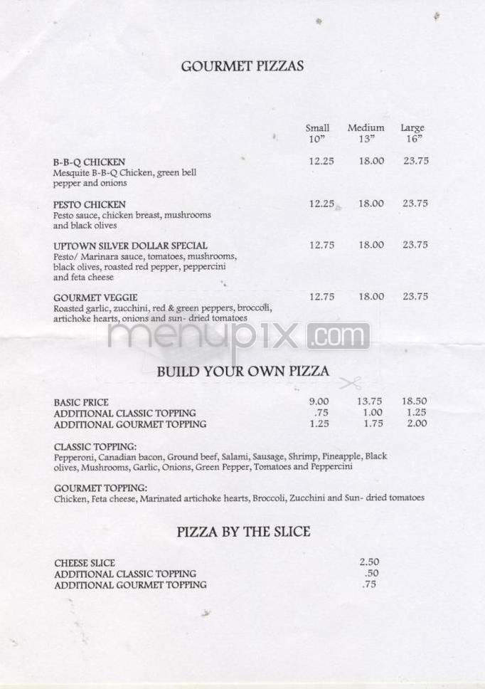 Uptown Silver Dollar - Portland, OR menu_pic