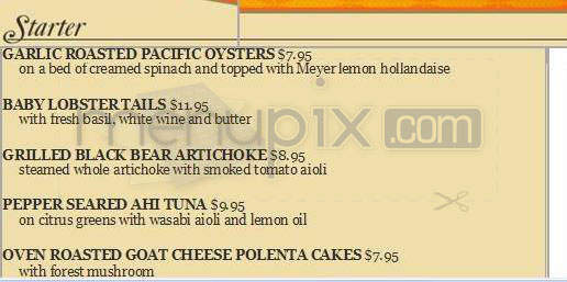 Urban Fondue - Portland, OR menu_pic