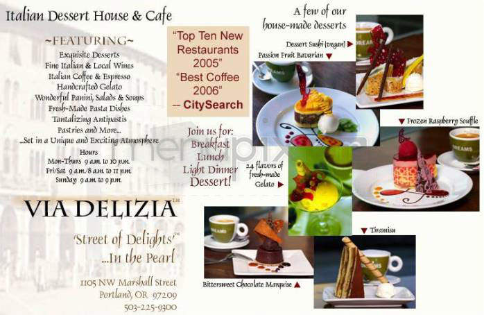 Via Delizia - Portland, OR menu_pic