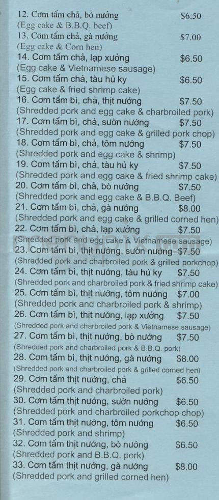 Vina Deli - Portland, OR menu_pic