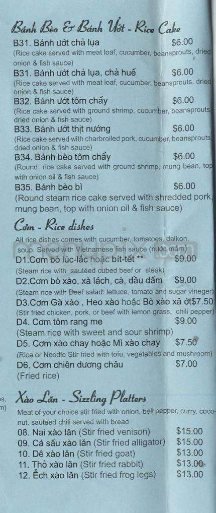 Vina Deli - Portland, OR menu_pic