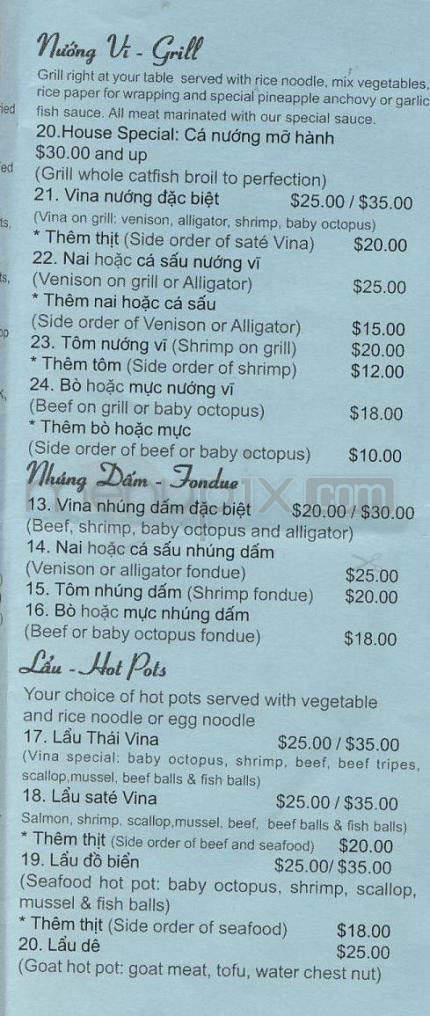 Vina Deli - Portland, OR menu_pic
