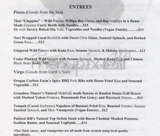Virgo & Pisces - Portland, OR menu_pic
