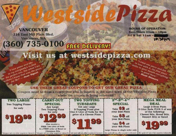 /380103027/Westside-Pizza-Newport-WA - Newport, WA
