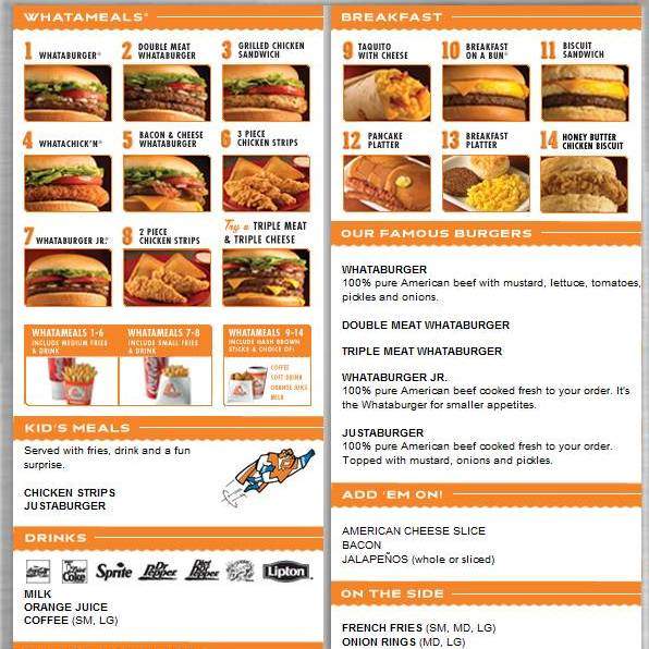 /801120/Whataburger-Menu-Houston-TX - Houston, TX